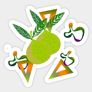 Pears and Bevels Sticker